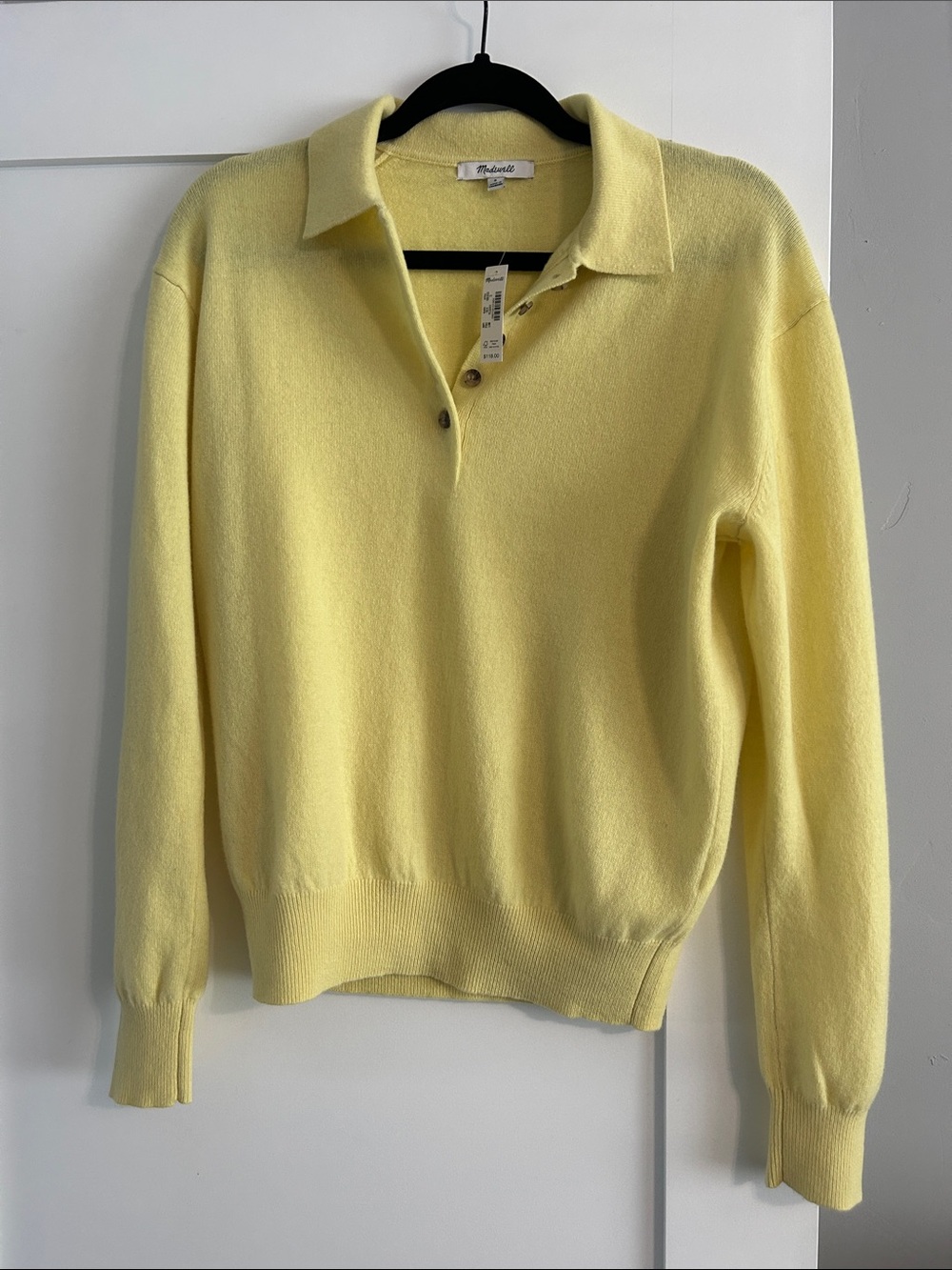 NWT Madewell Polo Sweater - 100% Merino Wool